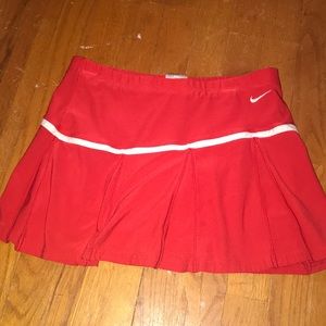 Red Nike Tennis Skirt